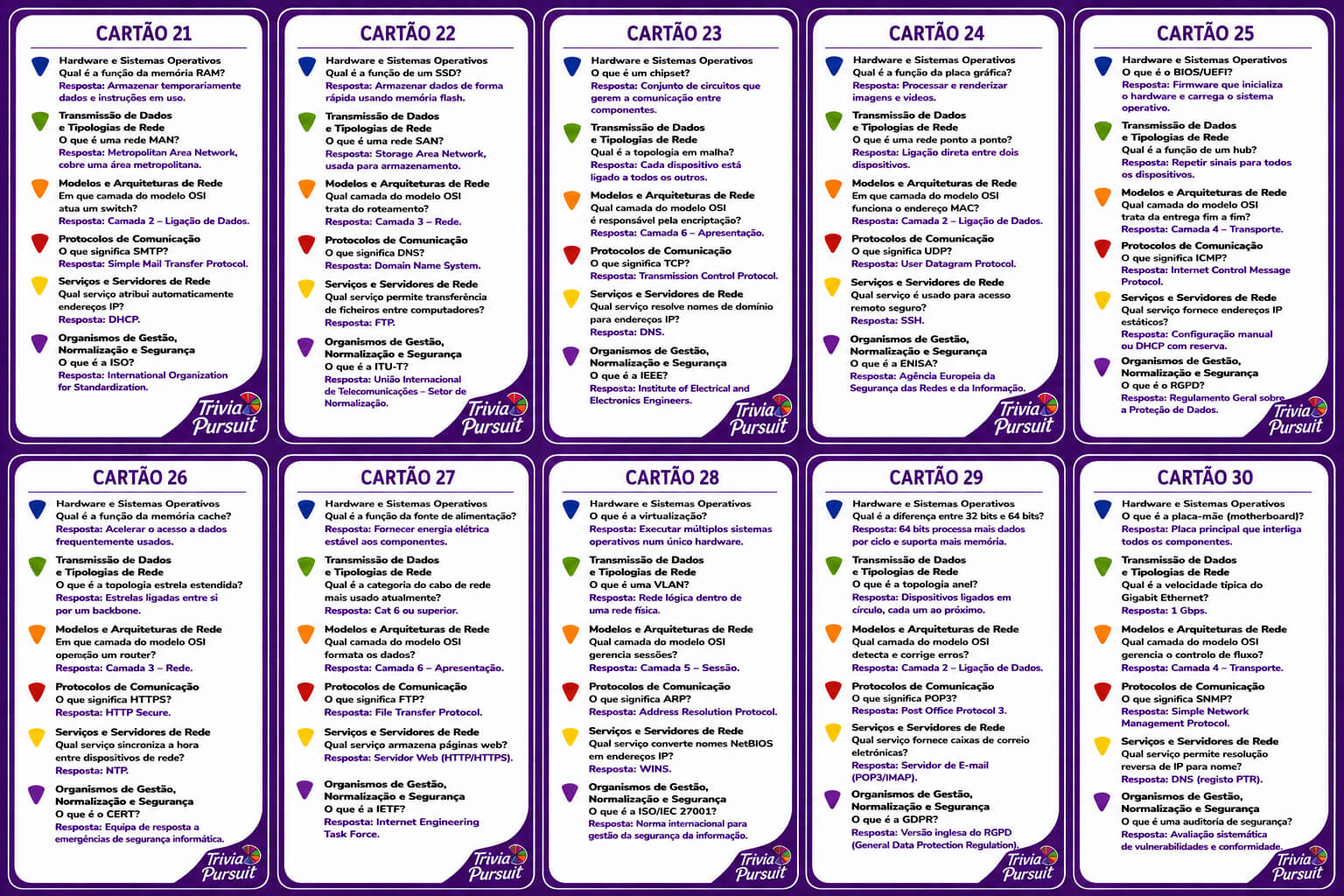 Cartas 21 a 30